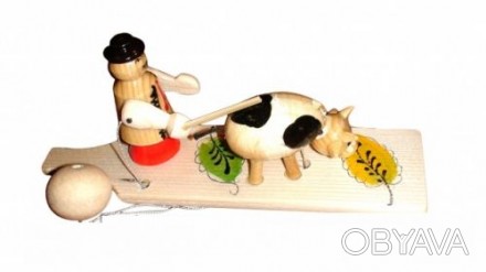 Деревянная игрушка-манипулятор "Пастушок" точно заинтересует малыша. Если потяну. . фото 1
