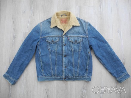 Куртка джинсовая с утеплителем Levis р. XL ( Сост нового ) ,высочайшее качество,. . фото 1