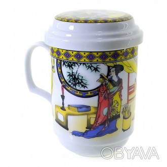 Чашка чайная заварочная с ситом Девушки
Материал керамика, объем 330 мл. Высота . . фото 1
