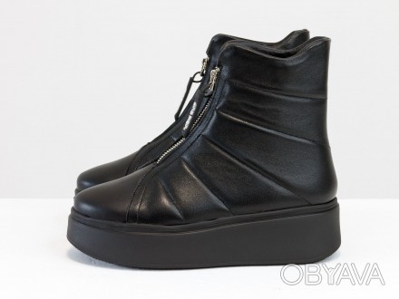 
Наша новинка-красивые стеганые ботинки черного цвета, выполнены из натуральной . . фото 1