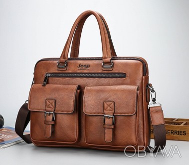 
Качественная мужская сумка для документов А4 мужской портфель дипломат деловой . . фото 1
