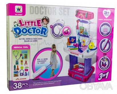 Набор доктора в чемодане W087 станет отличным подарок для Вашей маленькой дочки,. . фото 1