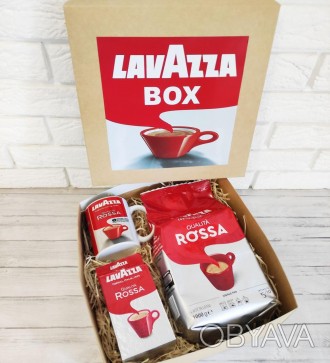  
Подарочный Бокс кофе Лавацца 1 кг в подарочной упаковке
	Кофе молотый. Италия.. . фото 1