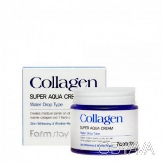 Корейский крем Farmstay Collagen Super Aqua Cream с высокой концентрацией коллаг. . фото 1