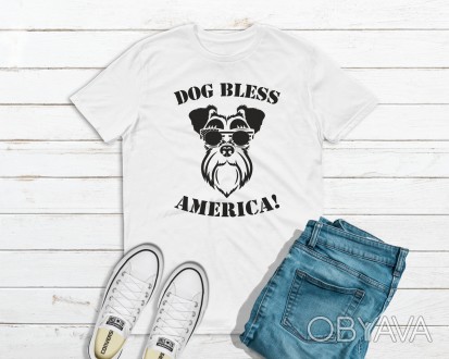 Футболка с печатью для мужчин Dogs (XS, S, M, L, XL, XXL ).
- В наличии есть муж. . фото 1