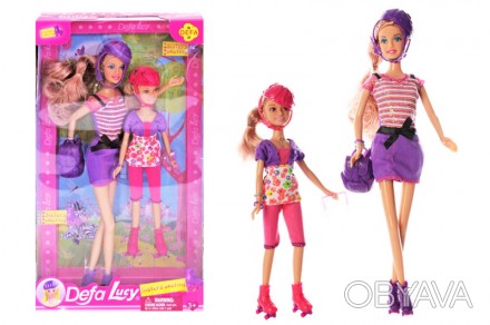 Набор кукол Дефа сестрички на роликах с рюкзаком, Defa 8130
 
В наборе 2 куклы -. . фото 1