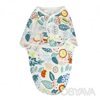 Многофункциональная хлопковая пеленка для новорожденных Lesko Lovely Baby - с за. . фото 1