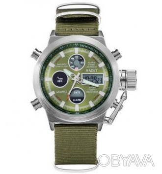 Часы AMST 3003 Silver-Green Green Wristband 
Отправка по всей Украине "новой поч. . фото 1