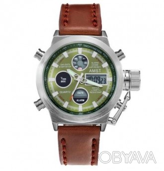 Часы AMST 3003A Silver-Green-Brown Wristband 
Отправка по всей Украине "новой по. . фото 1