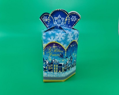Новогодняя Упаковка Коробка для Конфет Подарков (700гр) Новогодние дома (25 шт). Днепр. фото 1 Новогодняя Упаковка Коробка для Конфет Подарков (700гр) Новогодние дома (25 шт). Днепр. фото 1