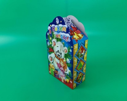 Новогодняя Упаковка Коробка для Конфет Подарков (700гр) Миша и маша (25 шт). Днепр. фото 1 Новогодняя Упаковка Коробка для Конфет Подарков (700гр) Миша и маша (25 шт). Днепр. фото 1