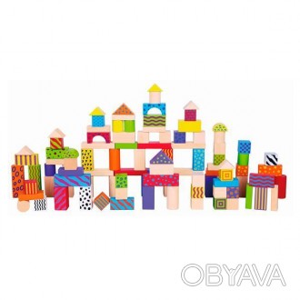 Дерев'яні кубики Viga Toys Візерунчасті блоки – класичний ігровий набір для діте. . фото 1