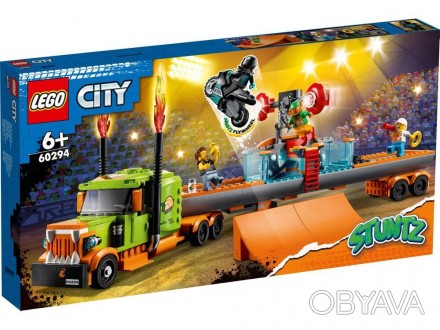 
Lego City Грузовик для шоу каскадёров 60294
	Присоединяйтесь к персонажам сериа. . фото 1