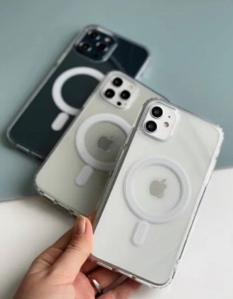 Чехол Clear Case для iPhone 12 Pro Max/Айфон/Magsafe из прозрачного силикона &nd. . фото 3
