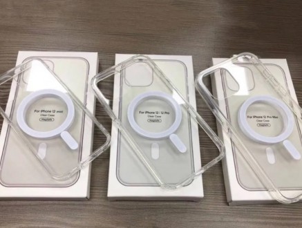 Чехол Clear Case для iPhone 12 Pro Max/Айфон/Magsafe из прозрачного силикона &nd. . фото 2