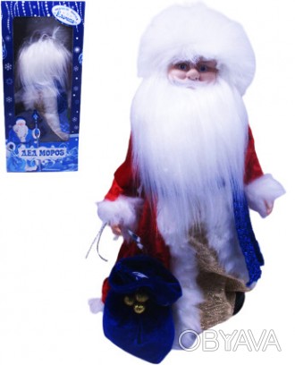 Игрушка музыкальная с движением "Дед Мороз" высота 30см продается оптом и в розн. . фото 1