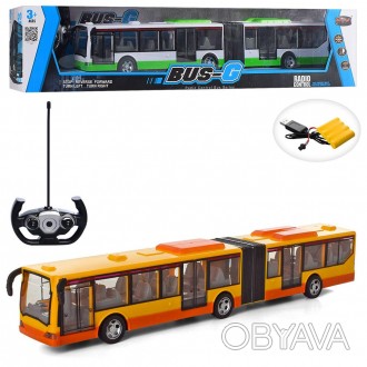 Автобус 666-676A р/у, аккум, 44,5см, USBзарядн, свет, 2цвета, в кор-ке, 57-12.5-. . фото 1