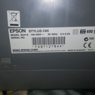 Продам бывшие в употреблении принтер Epson stylus c65 на запчасти долго лежал.. . фото 12