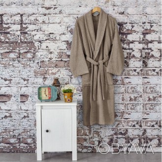 Турецкий мужской махровый халат, банный, натуральный р-р XL 52 100% Хлопок, Турц. . фото 1