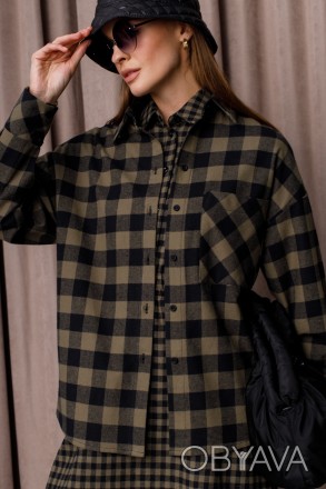 Женская рубашка Stimma Селена. Это стильная теплая рубашка станет превосходной о. . фото 1