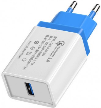 Сетевое зарядное устройство (адаптер, зарядка) UKC 5216 Fast Charge QC 3.0 AR 60. Днепр. фото 1 Сетевое зарядное устройство (адаптер, зарядка) UKC 5216 Fast Charge QC 3.0 AR 60. Днепр. фото 1