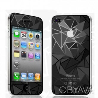 Защитная пленка 3D Diamond для iPhone 4G/4S (передняя и задняя)