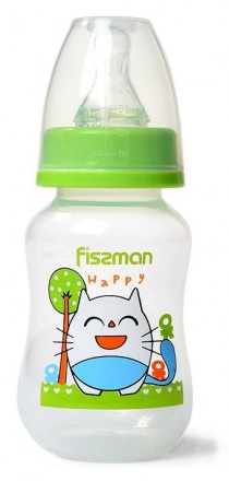 Пляшка дитяча для годування Fissman Babies "Щасливий котик" 125мл. Киев. фото 1 Пляшка дитяча для годування Fissman Babies "Щасливий котик" 125мл. Киев. фото 1