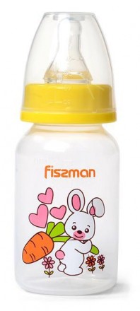Пляшка дитяча для годування Fissman Babies "Зайчик" 120мл. Киев. фото 1 Пляшка дитяча для годування Fissman Babies "Зайчик" 120мл. Киев. фото 1
