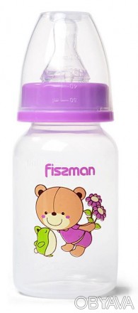 
Пляшка для годування малюків Fissman Babies "Мишка-улюбленець" абсолютно нешкід. . фото 1