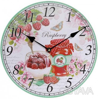 
Годинник настінний "Raspberry" (підвісний) - відмінно виглядатимуть в домашній . . фото 1