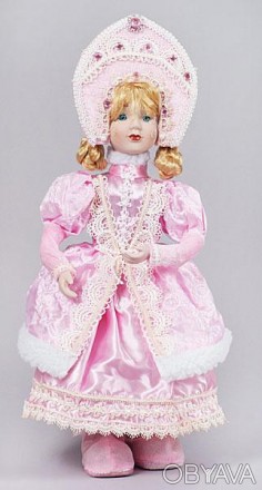 
Фігура-лялька "Снігуронька в рожевому". Комбіновані матеріали. Висота 43см.
. . фото 1
