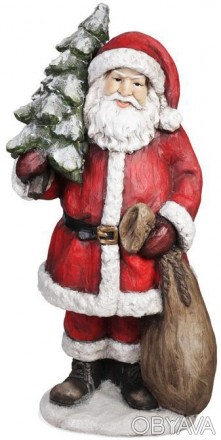
Велика новорічна фігура "Санта з ялинкою" з LED-підсвіткою ялинки. Фігуру викон. . фото 1