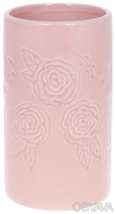 
Керамічна ваза "Рожева Троянда" для стильної і затишної атмосфери в будинку. Кл. . фото 1