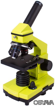 
Яркий современный микроскоп Levenhuk Rainbow 2L PLUS Lime Лайм – простой способ. . фото 1