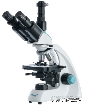 
Тринокулярный микроскоп Levenhuk 400T предназначен для лабораторных работ с био. . фото 1