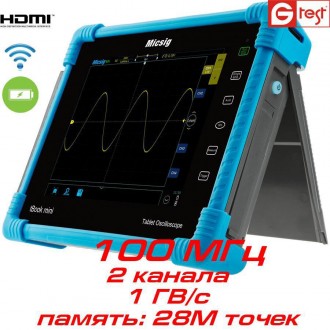 TO1102 Micsig планшетный осциллограф, 100 МГц, 2 канала. Київ. фото 1 TO1102 Micsig планшетный осциллограф, 100 МГц, 2 канала. Київ. фото 1