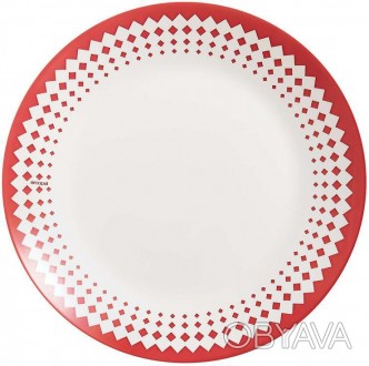 
Набір обідніх тарілок Arcopal Adonie з геометричним декором. У наборі 12 таріло. . фото 1