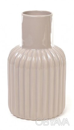 
Керамічна ваза з серії "Stone Flower", колір кави з молоком. Розмір: Ø10.5см, в. . фото 1