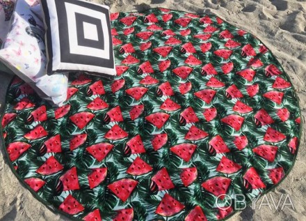 
Пляжний рушник Art of Sultana «Кавун» - незамінний супутник під час літньої від. . фото 1