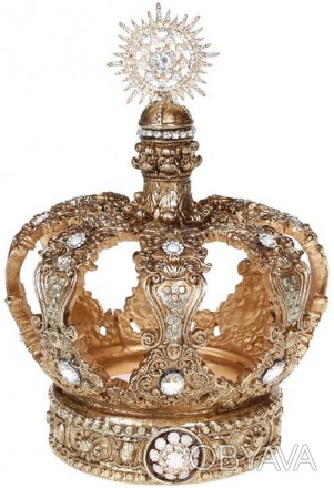 
Декор "Золота Корона" з кристалами. Матеріал - полістоун (штучний камінь). Розм. . фото 1