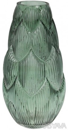 
Скляна ваза Ancient Glass Артишок для квітів, настільна. Розмір: 8.8х17х35см. Н. . фото 1