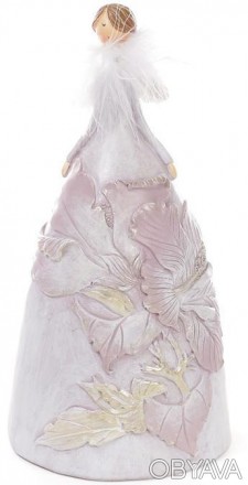 
Фігурка декоративна "Тіффані в рожевому". Виконана з полістоуна - штучного каме. . фото 1