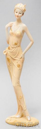 
Статуетка декоративна "Леді Шик". полістоун - штучний камінь. Розмір: 10х7.5х33. . фото 1