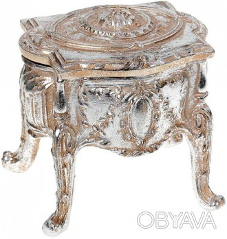 
Шкатулка декоративна "Adeola Антикварний столик" шампань, античний стиль. Матер. . фото 1