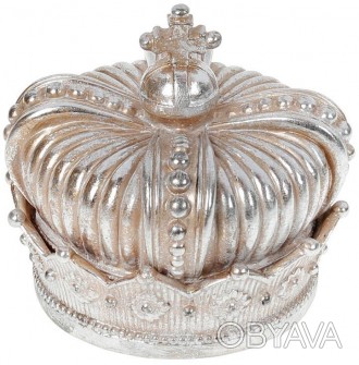 
Шкатулка декоративна "Adeola Корона" шампань, античний стиль. Матеріал - полист. . фото 1