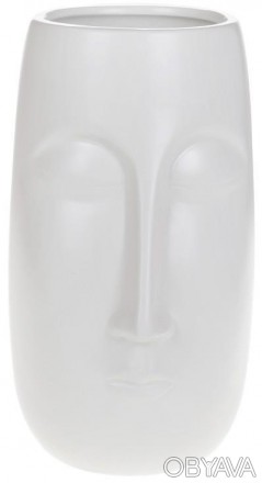 
Ваза керамічна "Illusion Обличчя" з загадковим дизайном. Оригінальна ваза в ска. . фото 1