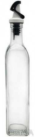 
Скляна пляшка для олії або оцту "Bottle" 520мл кришка з дозатором - практичний . . фото 1