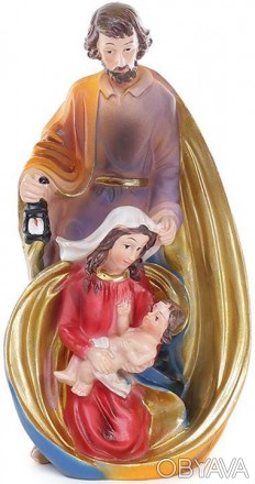 
Різдвяна прикраса "Вертеп". Декоративна статуетка з полистоуна (штучний камінь). . фото 1