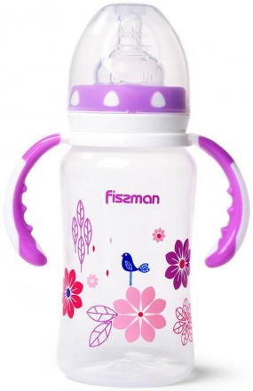 Пляшка дитяча для годування Fissman Babies "Квіточки" 300мл з ручками. Киев. фото 1 Пляшка дитяча для годування Fissman Babies "Квіточки" 300мл з ручками. Киев. фото 1