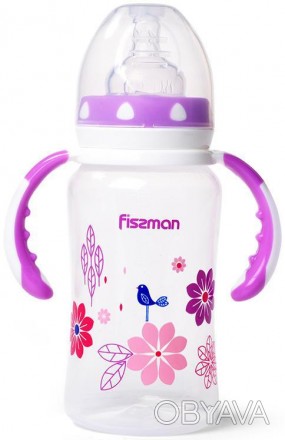 
Пляшка для годування малюків Fissman Babies "Квіточки" абсолютно нешкідливе нет. . фото 1